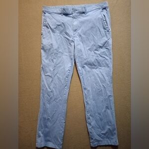 ROWM Chino Pants Mens 38 X 32 Blue Flat Front